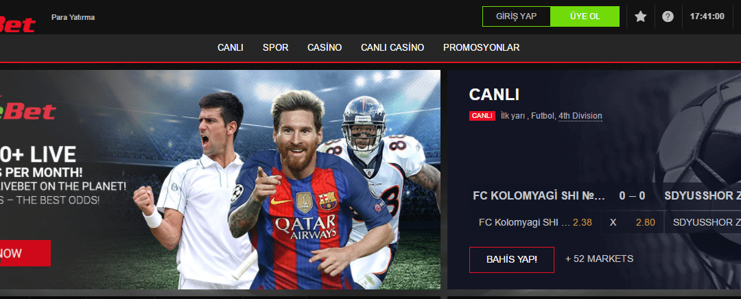 LiveBet Bonus Kodu 2017